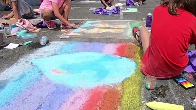 Riverfront Chalk Festival & Art Contest in downtown Lynchburg
