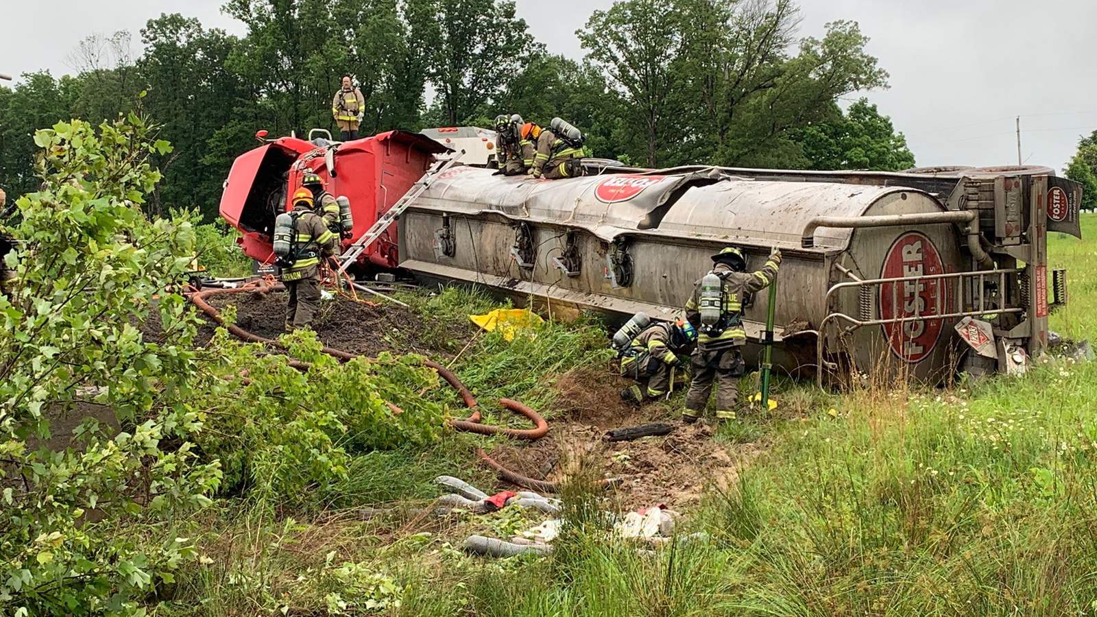 Crews respond to crash involving fuel tanker leak in Pittsylvania County