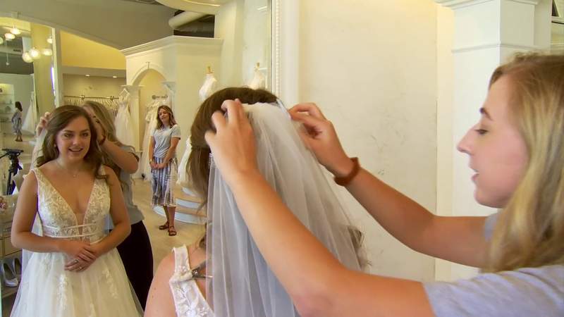 Local bridal shop participates in wedding gown giveaway to thank everyday heroes