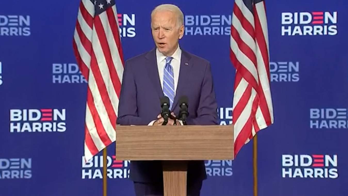 WATCH: Joe Biden says he’ll win election, not yet declaring victory