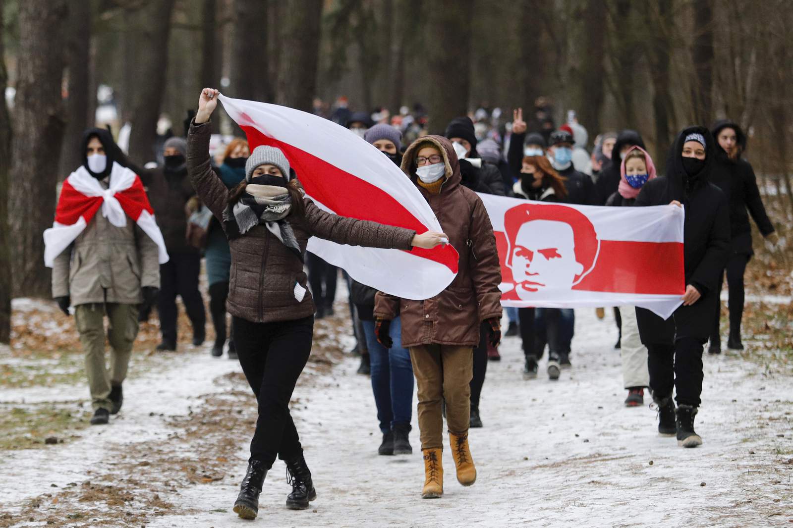 Protesters in Belarus keep pushing for leader's resignation