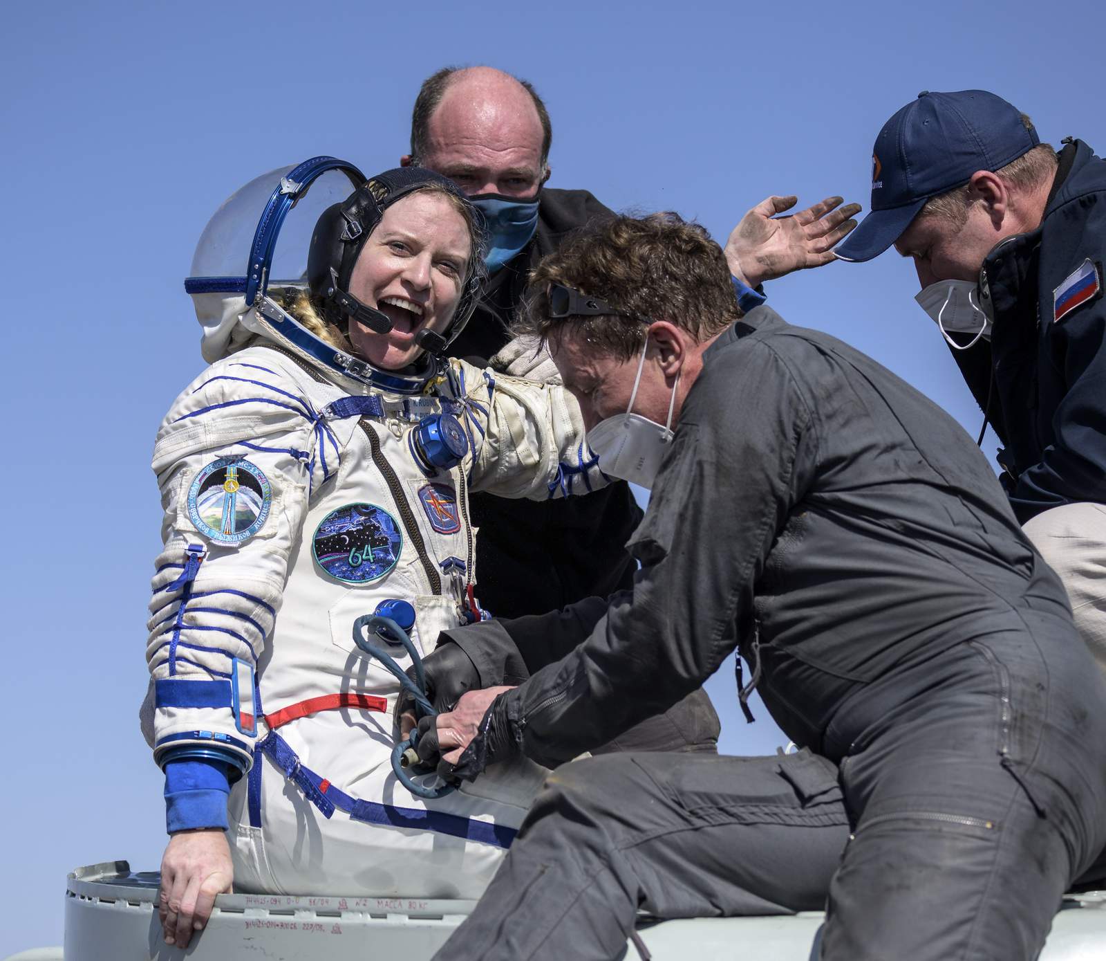 American, 2 Russians return to Earth from space station