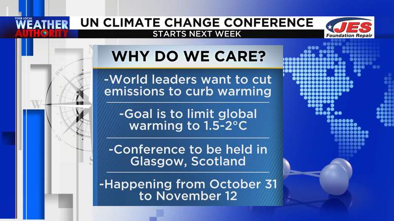 World leaders to discuss emission plans at next week’s UN climate change conference