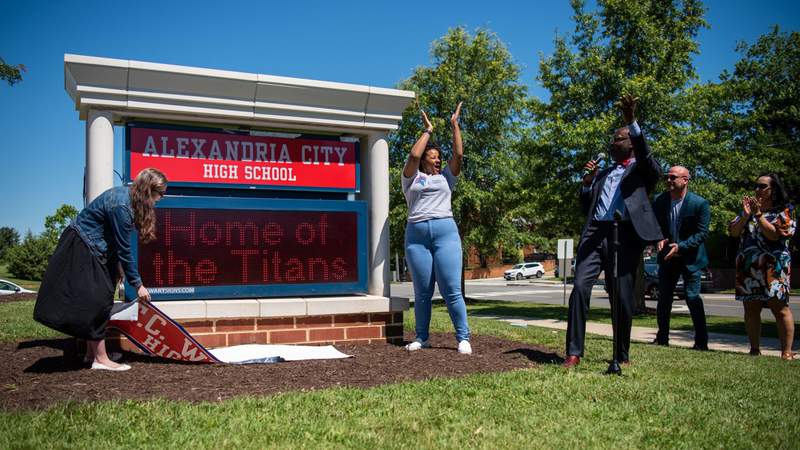 Alexandria high school takes down T.C. Williams name
