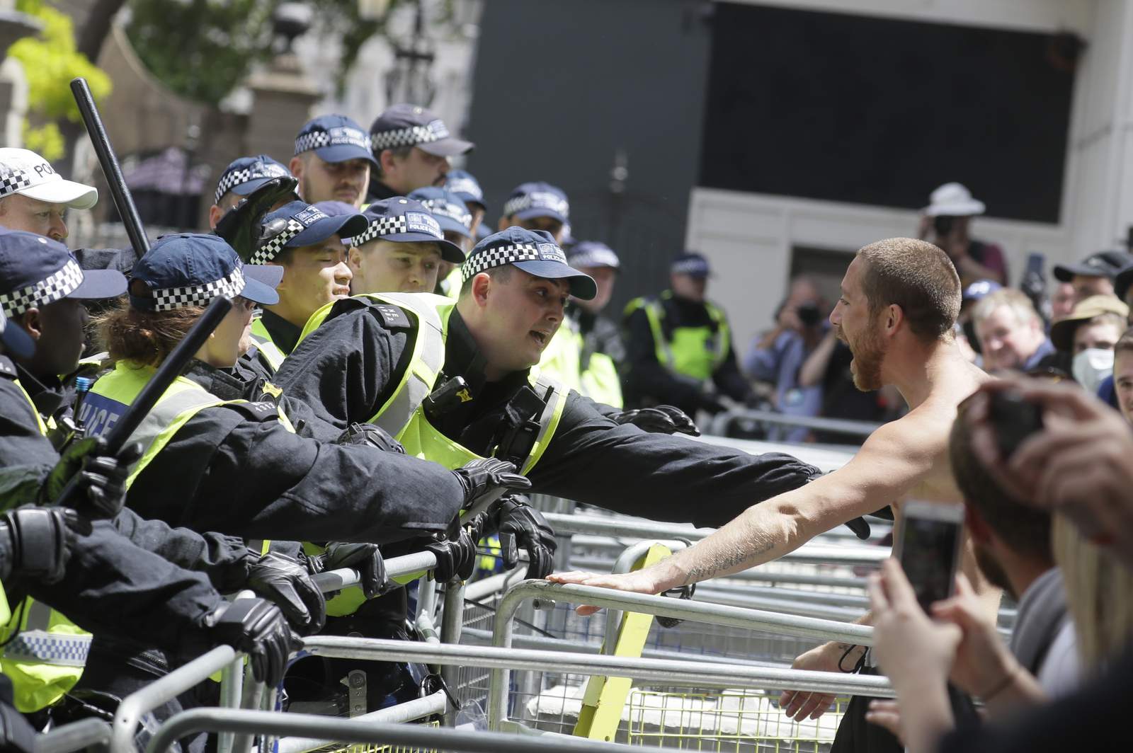 Far-right activists protest in London despite warnings