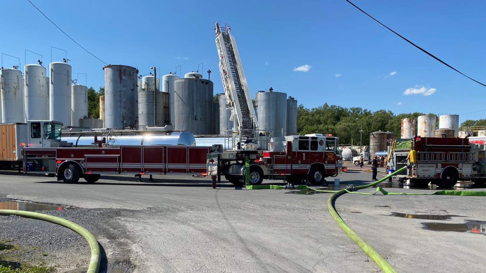 Roanoke firefighters stop two-alarm hazardous material vehicle fire