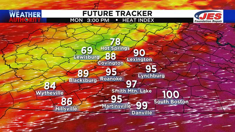First full day of summer features high heat, few late-day storms