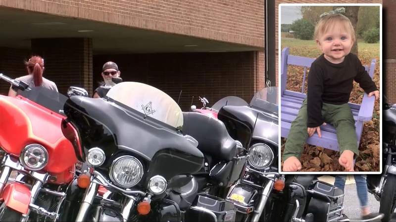 Bikers hold memorial ride for 15-month-old Tennessee todler