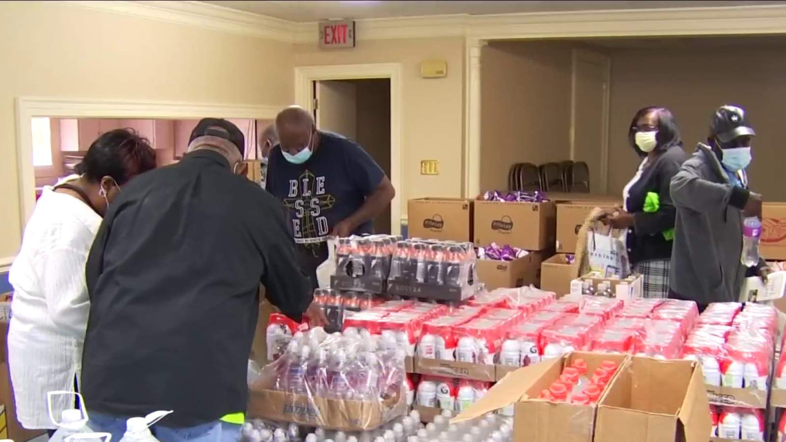Thousands of dollars in food given away to community in Danville