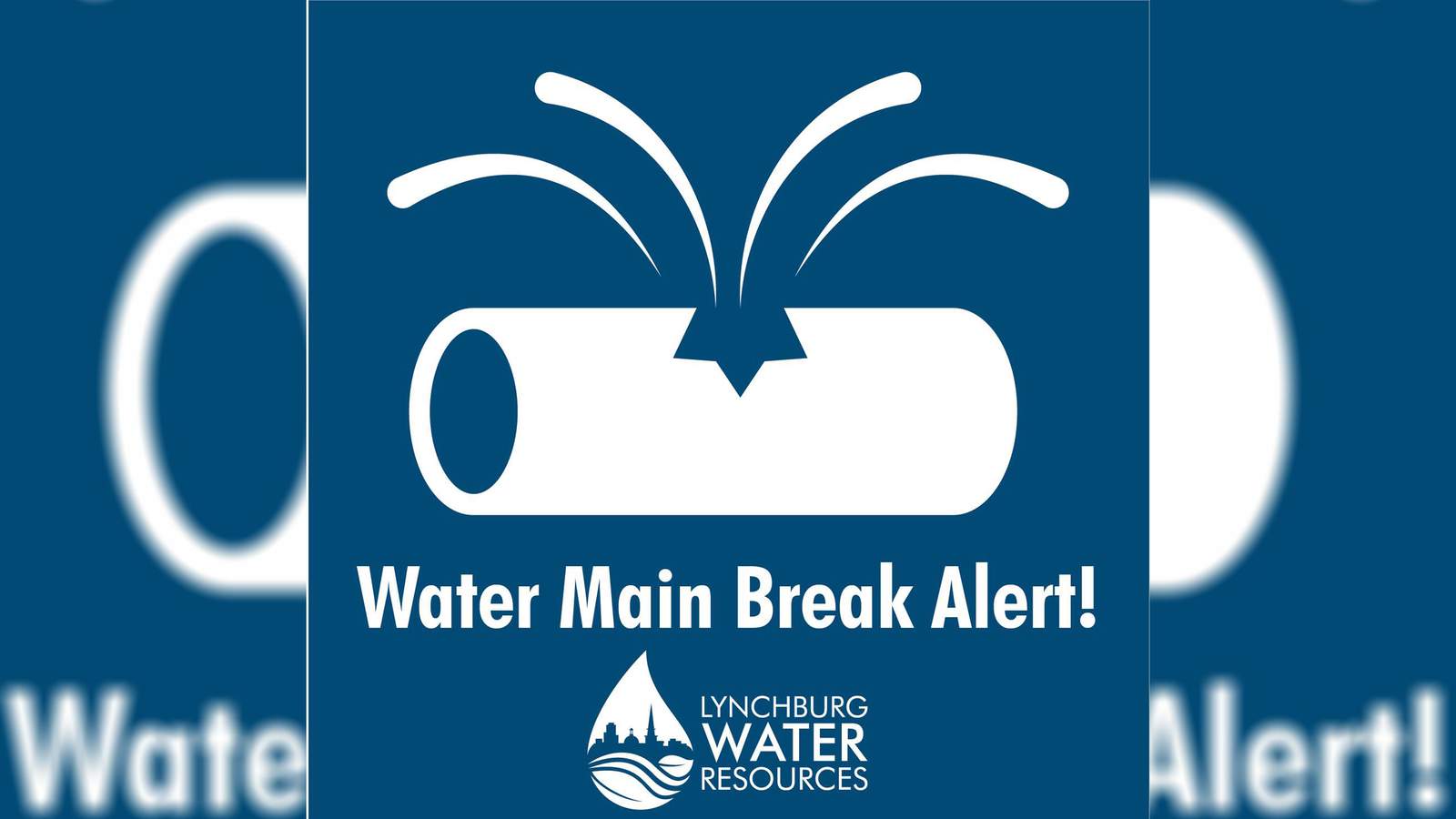 Water main break detours traffic in Lynchburg