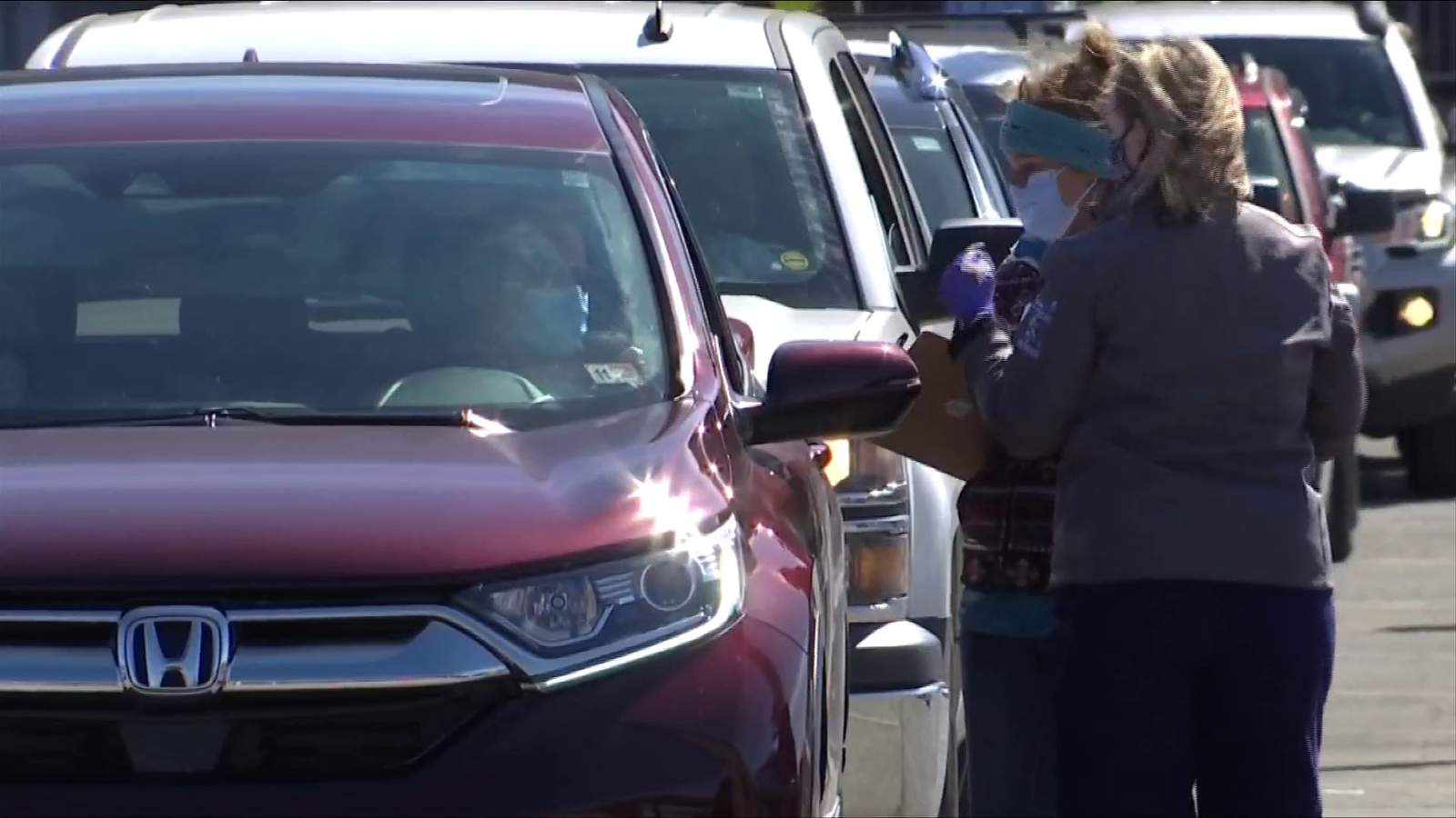 ‘This is hope’: Drive-thru clinic at Berglund Center vaccinates 4,000 people against COVID-19