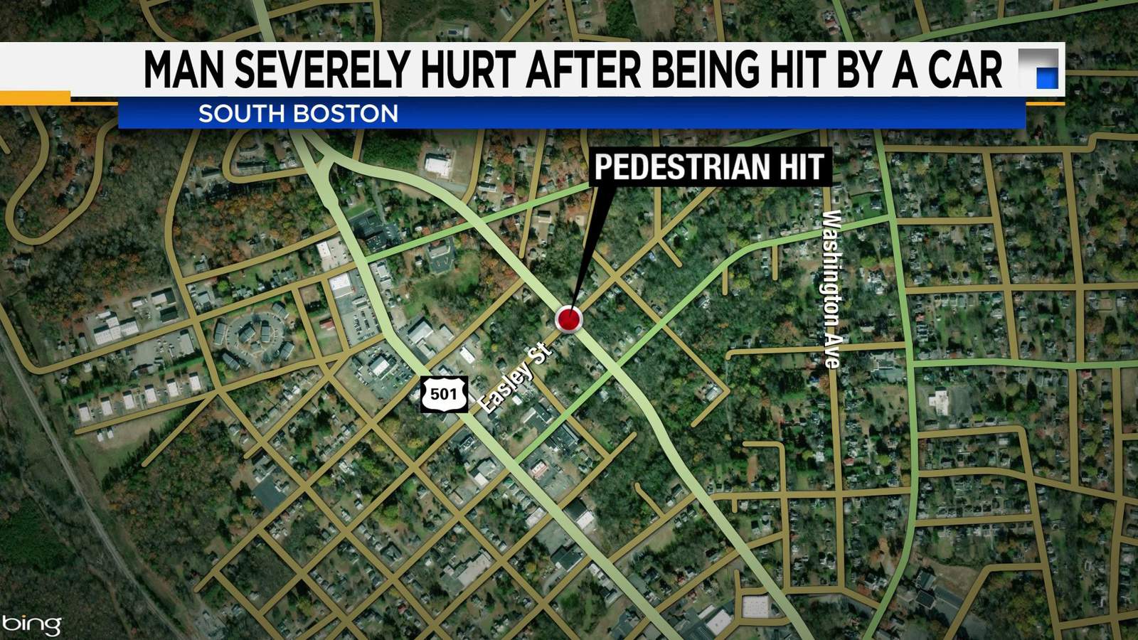 Man severely hurt after being hit by a car in South Boston Saturday night