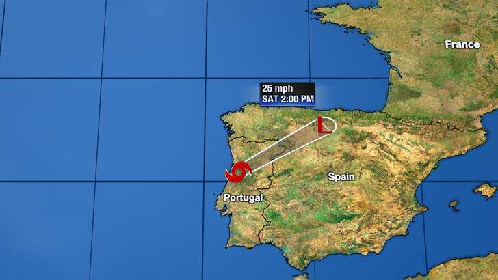 Short-Lived Alpha Becomes A Remnant Low Over The District Of Viseu Portugal.. ...This Is The Last Advisory