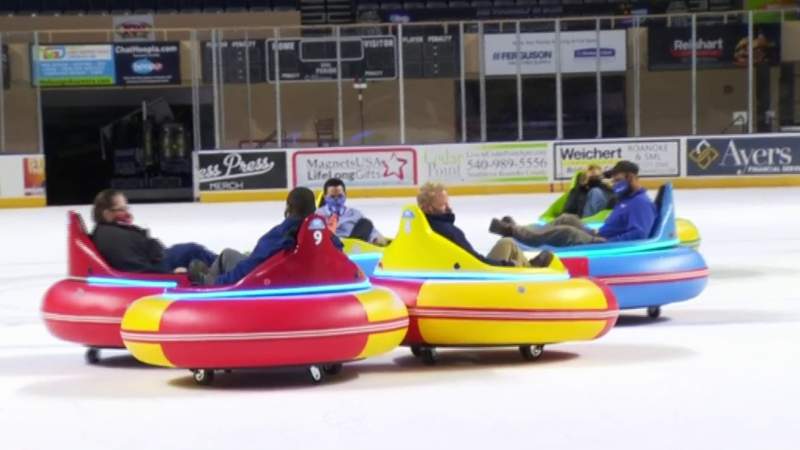 Get in the driver’s seat at the Berglund Center with ice bumper cars