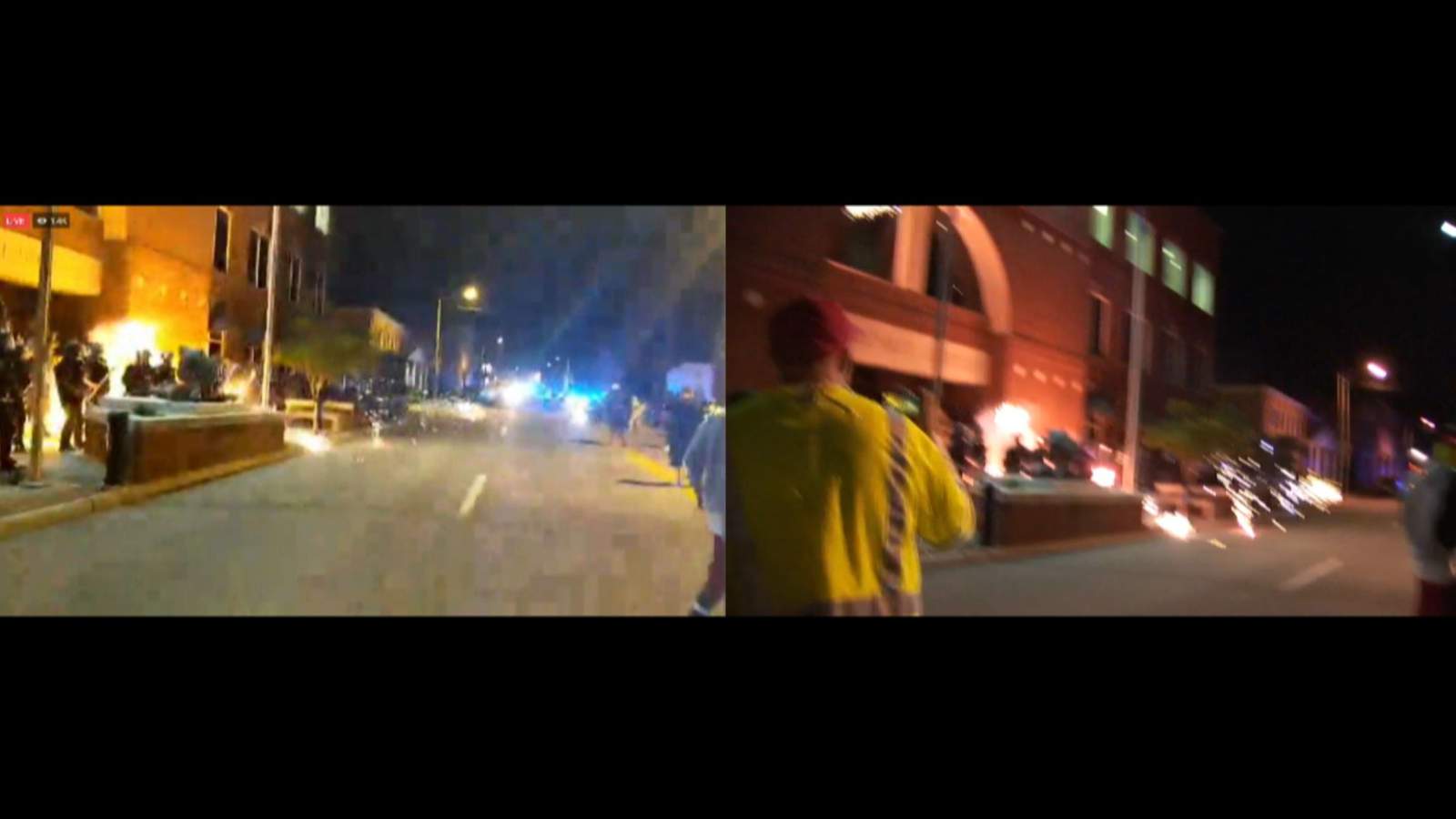 State trooper hit by firework during Roanoke protest has minor injuries