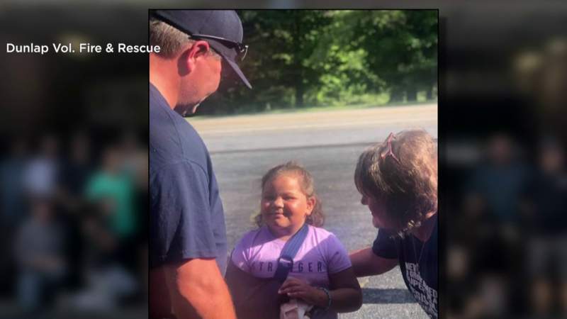 Covington girl thanks first responders who saved her life after crash