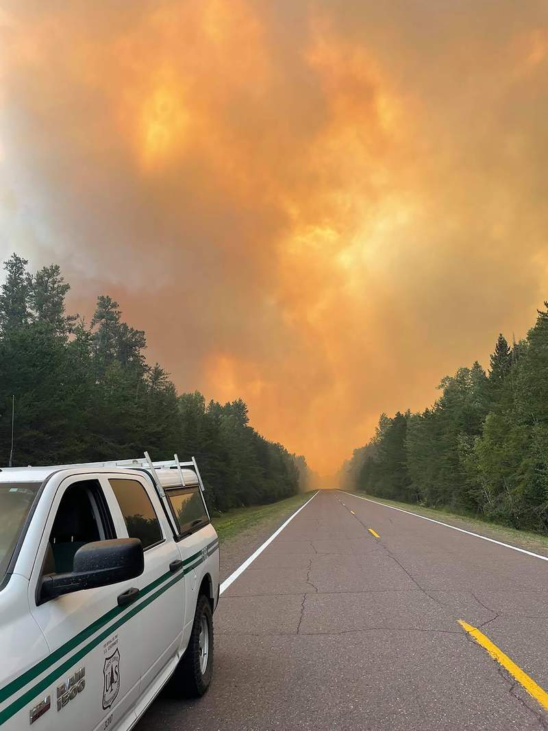 Boundary Waters wilderness in Minnesota closed due to fire