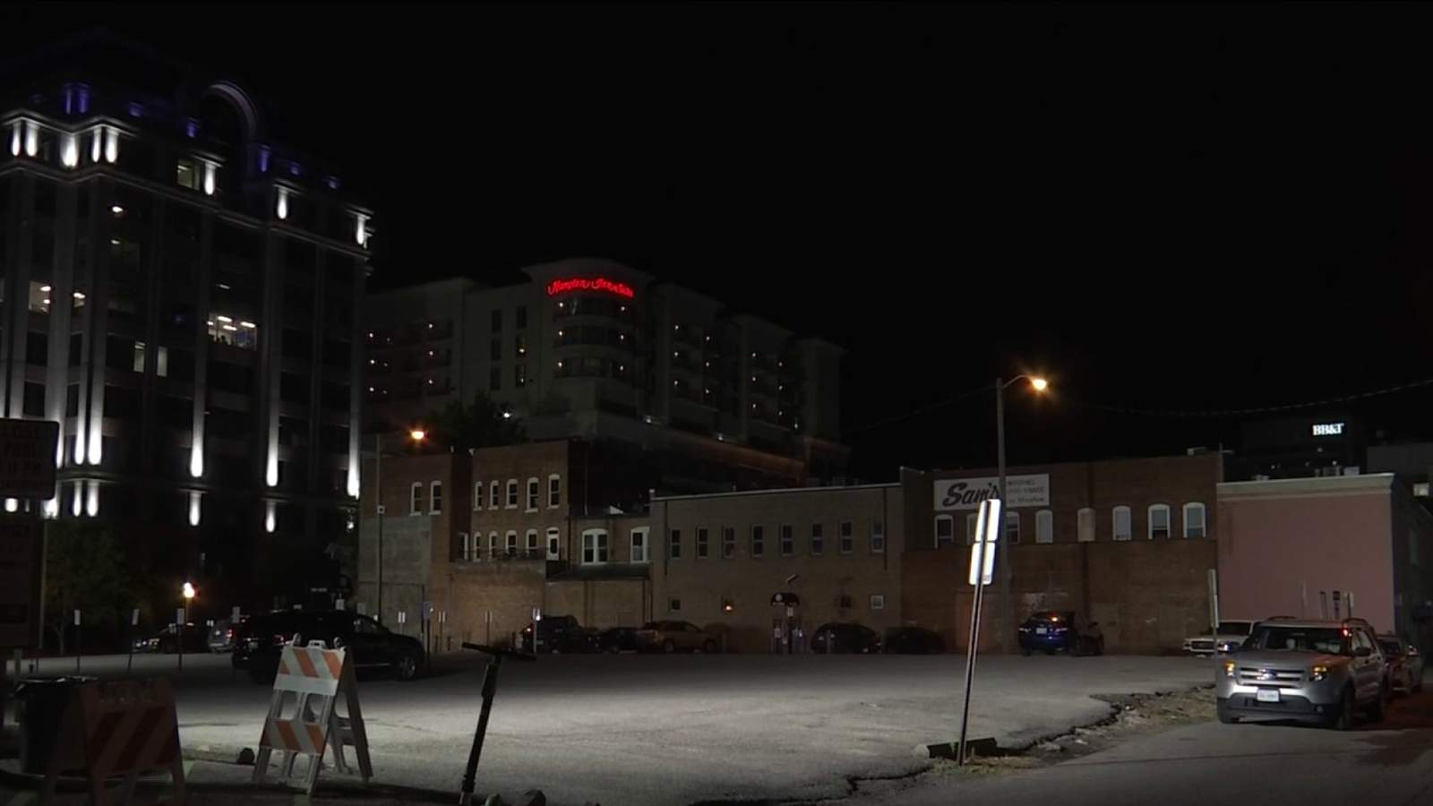 Roanoke police light up downtown parking lots following last weekends firefight