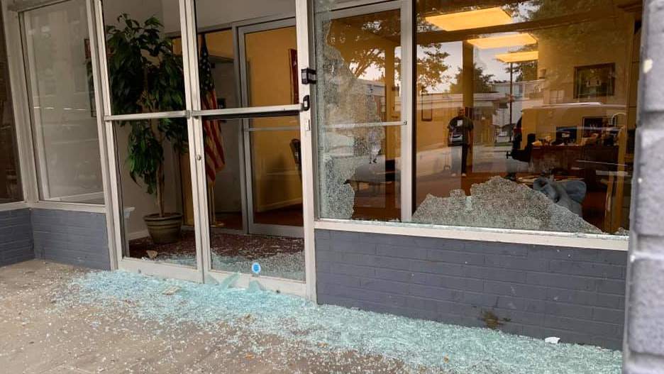 Front glass shattered as Republican Party of Virginia’s headquarters vandalized