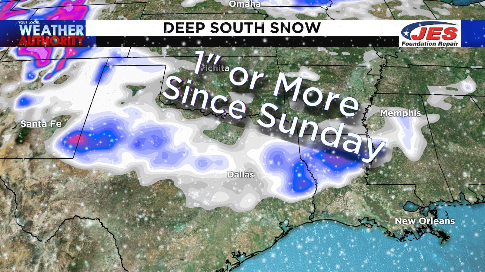 Deep South winter storm to miss us to the south Monday