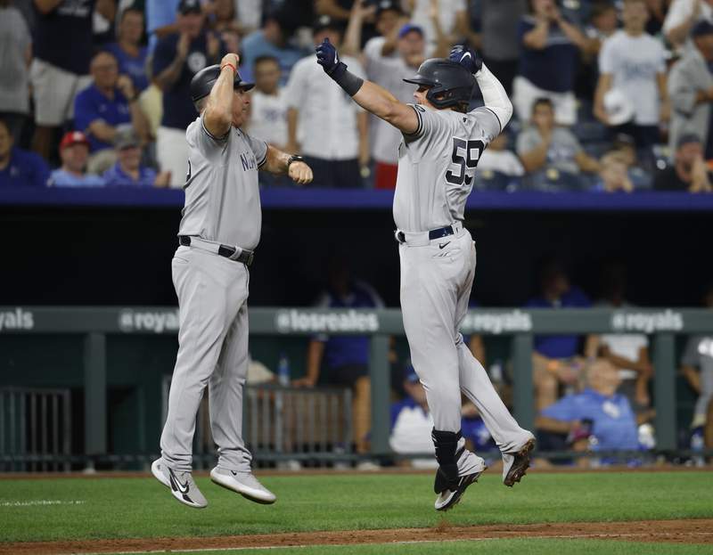 After blowing 4 late leads, Yanks finally hold off KC in 11
