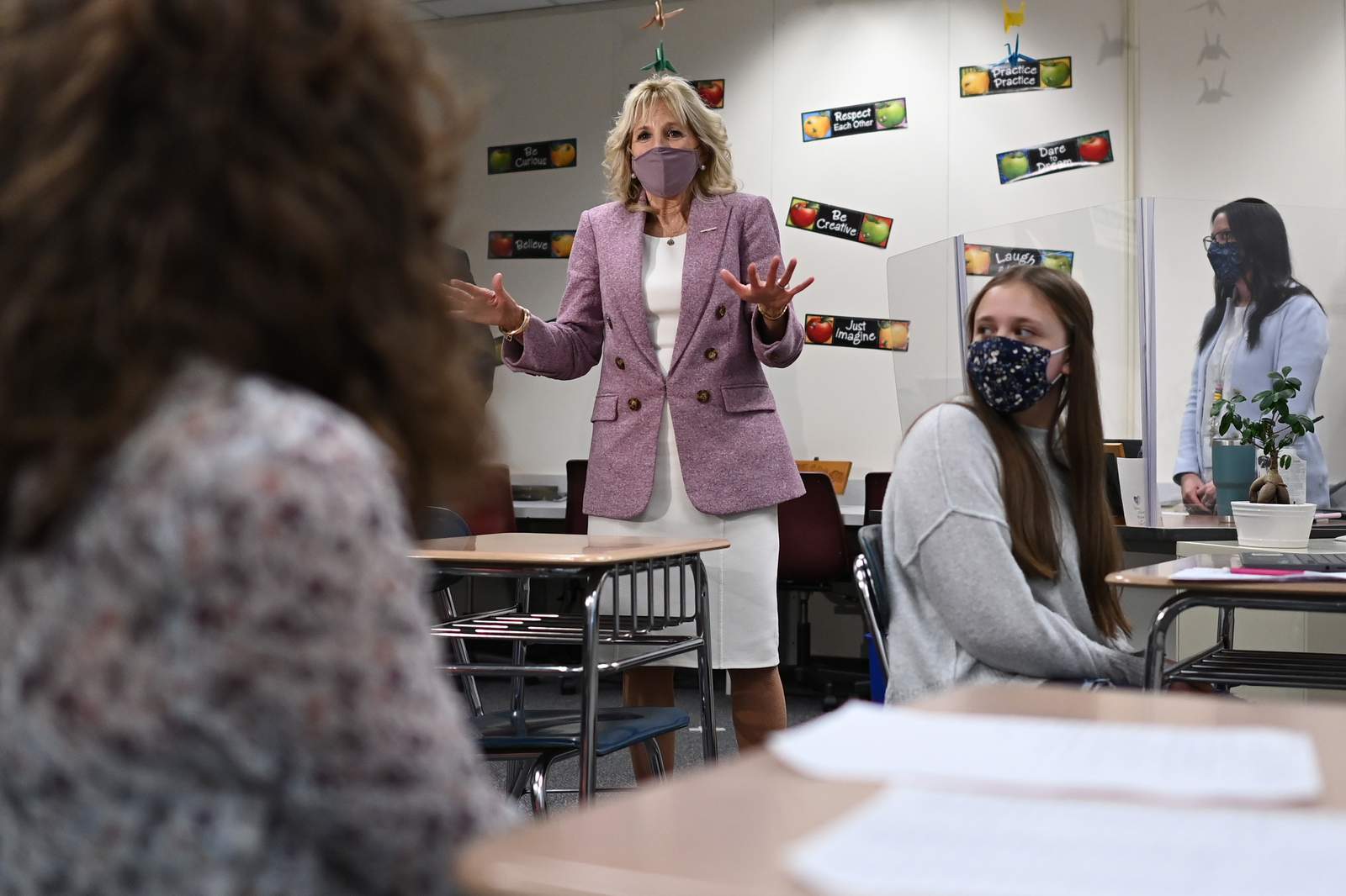Jill Biden sees teachable moment in the depths of a pandemic