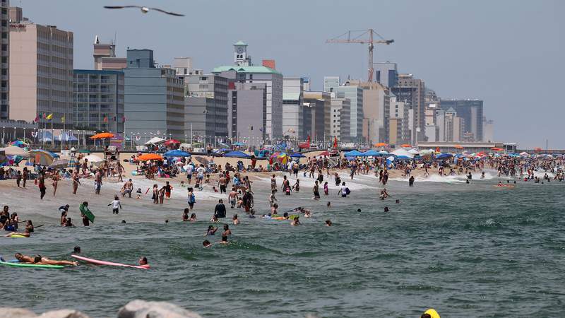Lifeguards pull dozens from rip currents in Virginia Beach