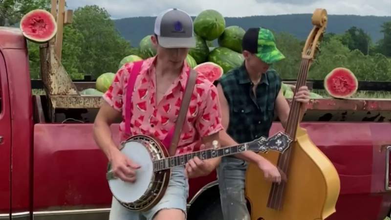 Bluegrass-singing Virginia brothers featured in a Mountain Dew commercial