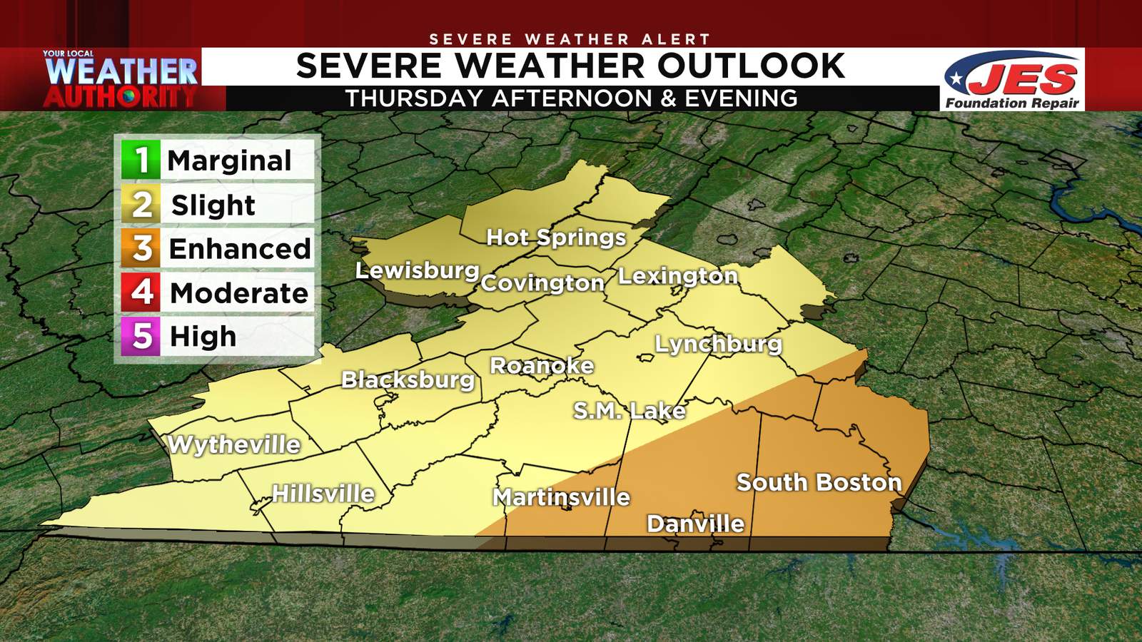 Potential for severe storms increasing for parts of the area Thursday