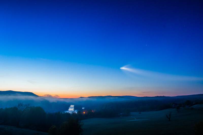 PHOTOS: SpaceX Falcon 9 launch visible in Virginia Friday morning
