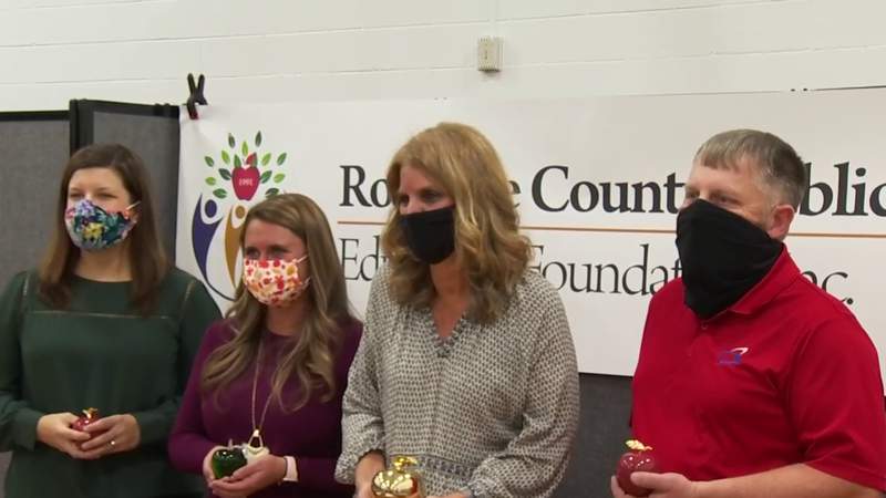 Roanoke County schools celebrated teachers for their work with the ‘Golden Apple’ awards
