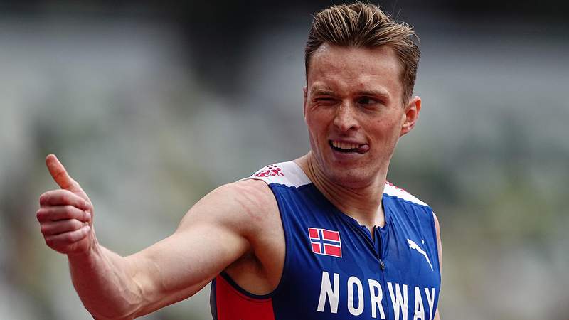 Warholm, Benjamin stay on track for 400m hurdles showdown