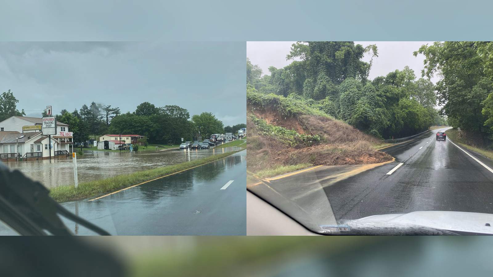 US 460 reopens amid flooding in Bedford County