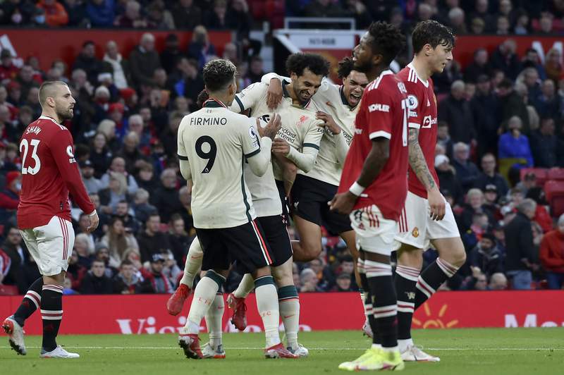 Salah hat trick as Liverpool humiliates Man United 5-0