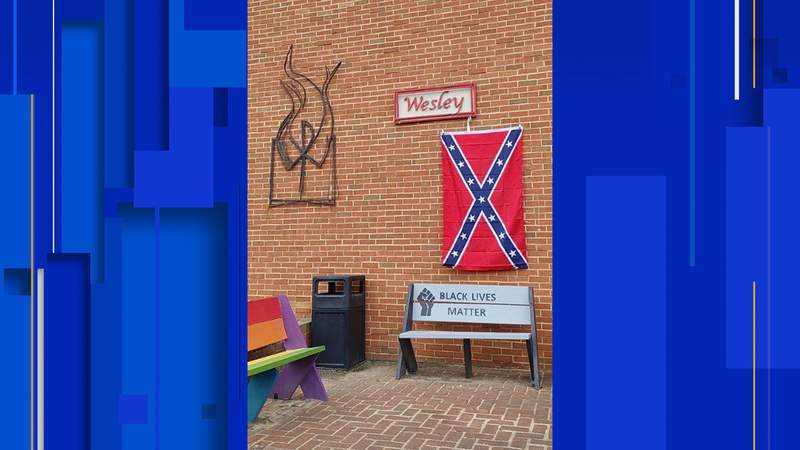 Pride flags stolen, replaced with Confederate flags at Virginia Tech’s Wesley Center