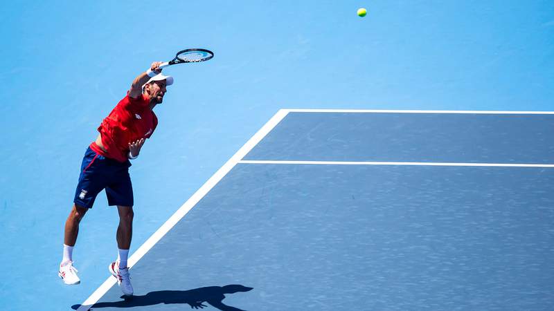 Novak Djokovic cruises to Round 1 victory over Hugo Dellien in Tokyo