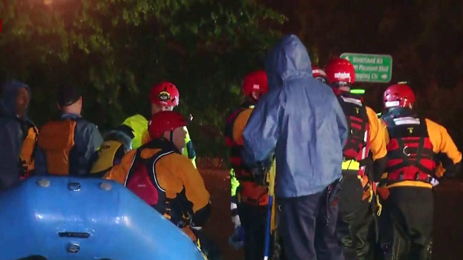 Swift-water crews rescue person from car in Roanoke
