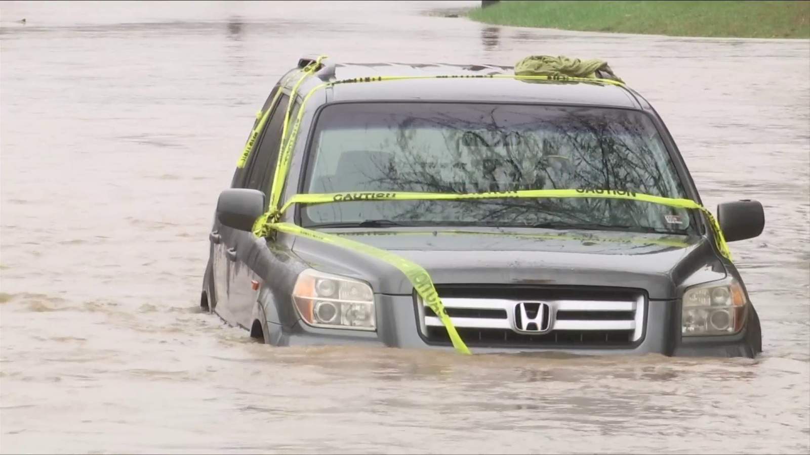 Driver rescued from floodwaters in Roanoke as severe, widespread flooding was reported