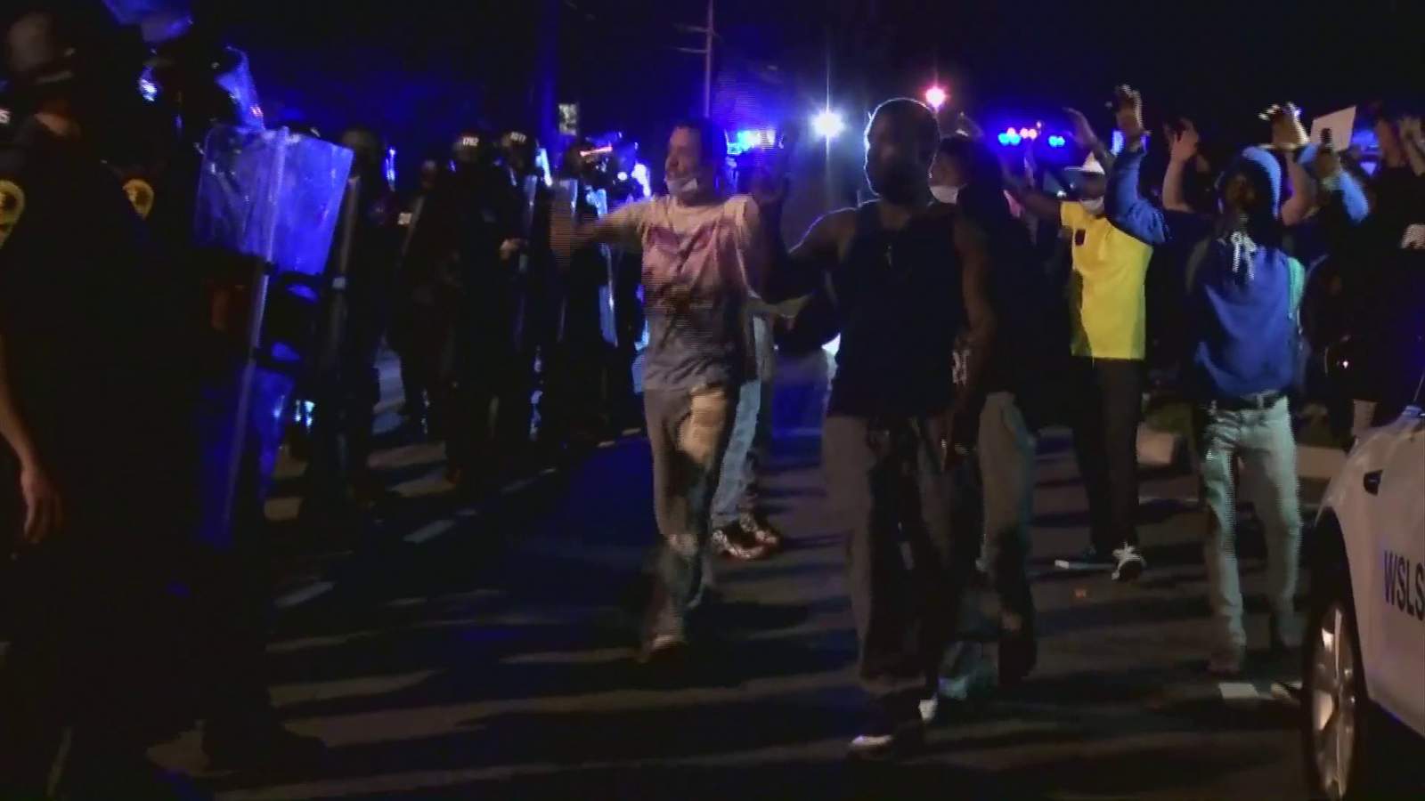 More arrests come after protesters shoot at officers Monday night in Lynchburg