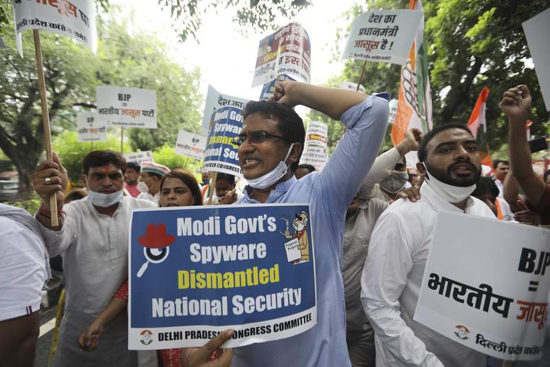 Protests erupt in India's Parliament over spyware scandal