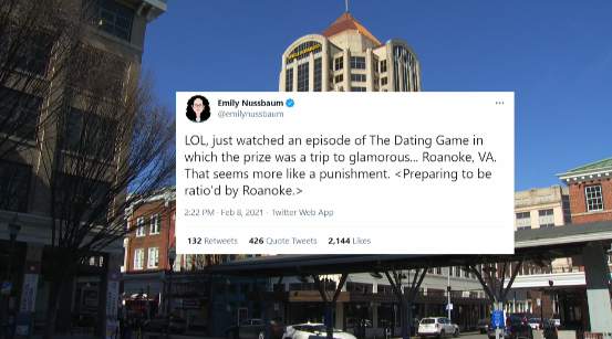 Here’s why Roanoke was trending on Twitter for much of Tuesday