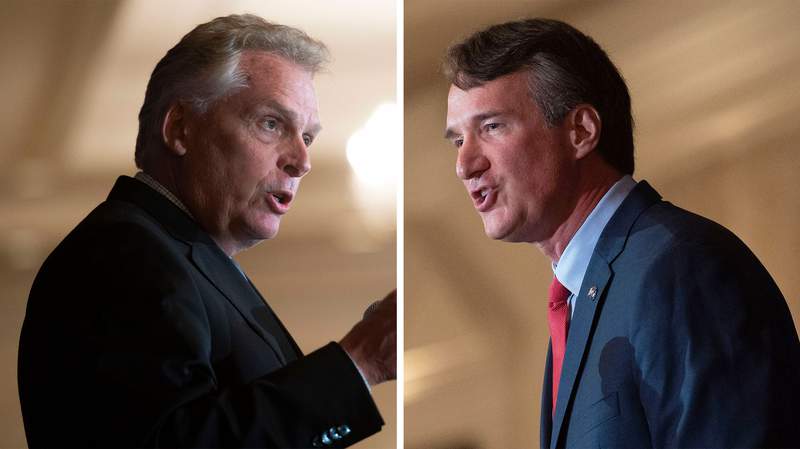 WATCH LIVE: Terry McAuliffe and Glenn Youngkin square off in first debate