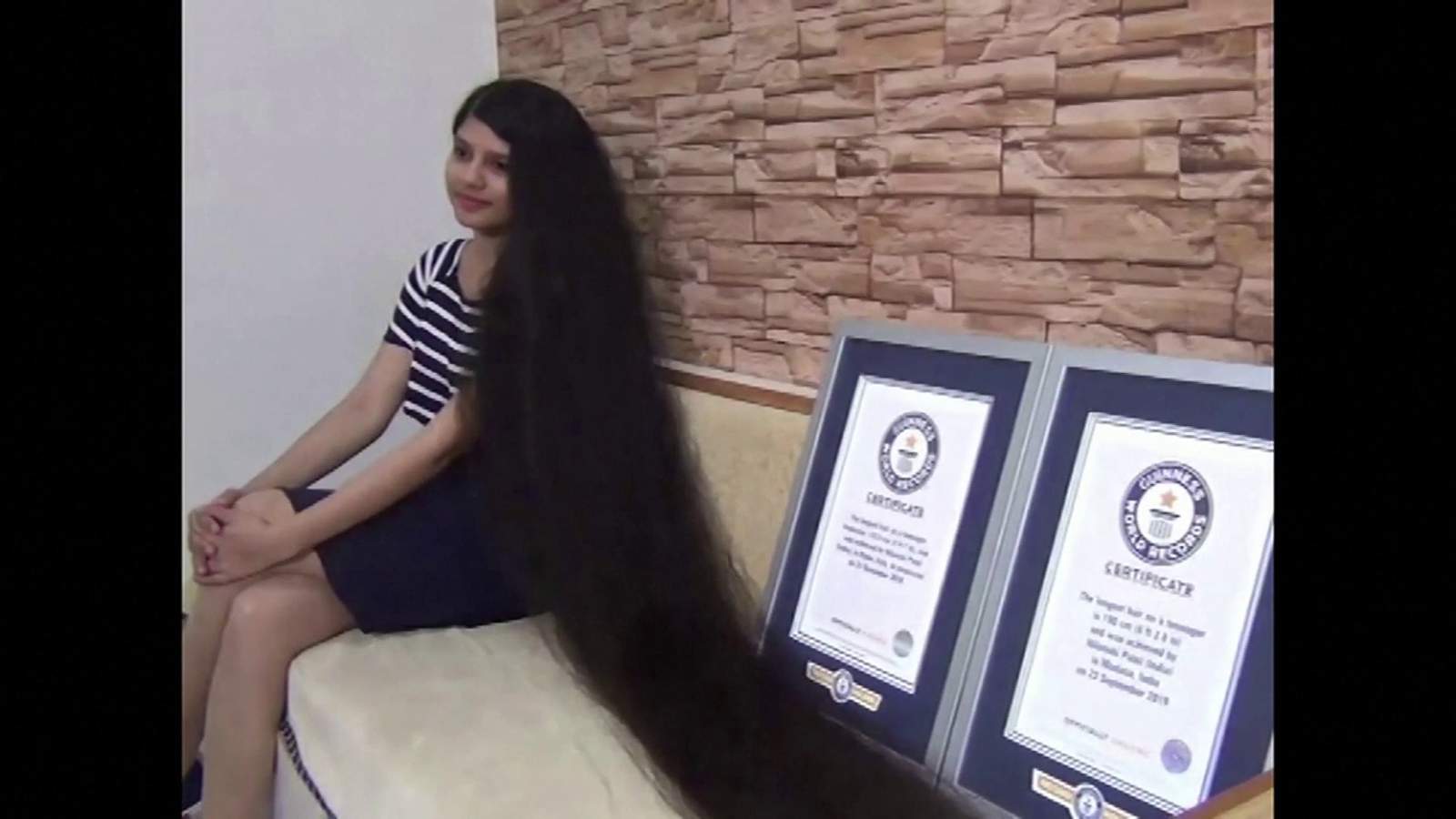 Indian Teen Breaks Her Own Record For Longest Hair