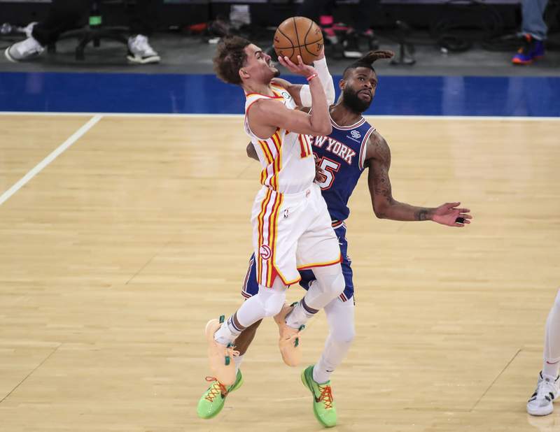 Young scores 36 points, Hawks finish off Knicks in Game 5