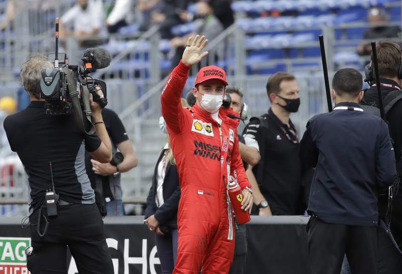 Ferrari's Leclerc takes pole for Monaco GP, Verstappen 2nd