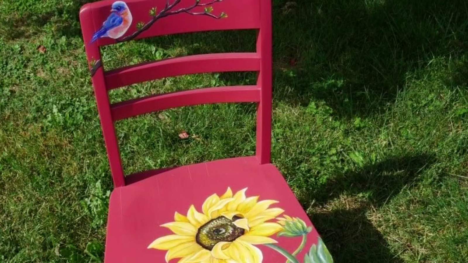 Artists turn chairs into art to benefit Vinton History Museum