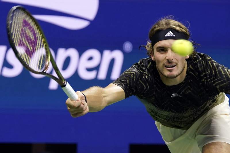 The Latest: Tsitsipas booed for another break at US Open