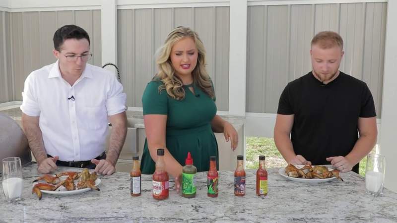 Daytime hot wing competition for the toughest tailgater