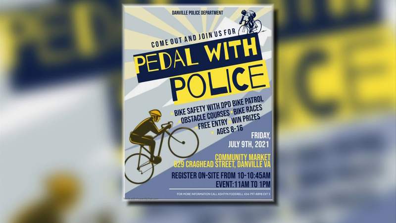 Danville Police Bike Patrol hosts ‘Pedal With Police’ to help kids learn bike safety