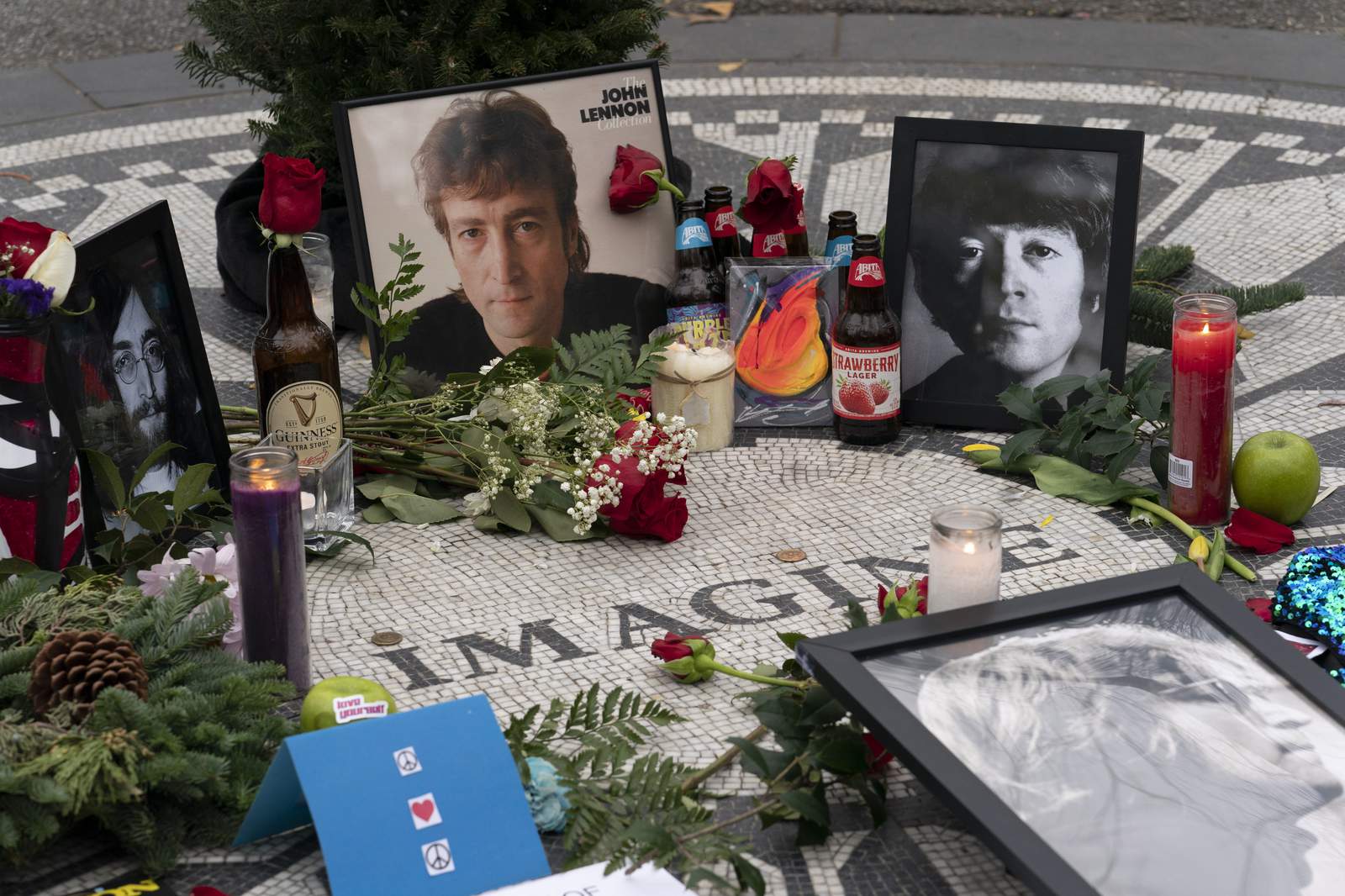 Fans, Ono, bandmates mark 40 years since John Lennon's death